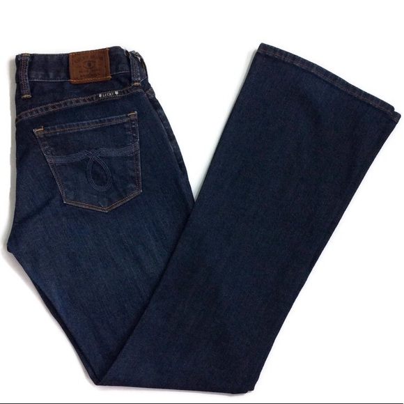 Lucky Brand Denim - Lucky Brand Lola Bootcut Low Rise Jeans Dark Wash